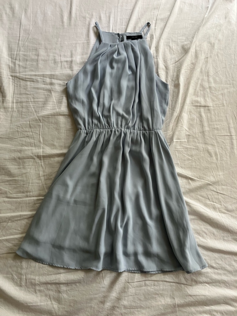 ✨3/$15✨ Forever 21 Chiffon Halter Dress - Dusty Blue
